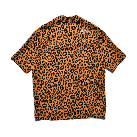 WIND AND SEA×MINEDENIM ：Lips Leopard Print Open Collar SH