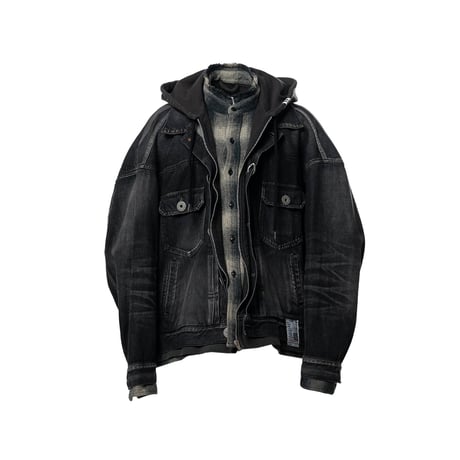 Maison MIHARA YASUHIRO : Triple Layered Denim Jacket