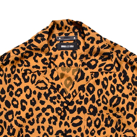 WIND AND SEA×MINEDENIM ：Lips Leopard Print Open Collar SH