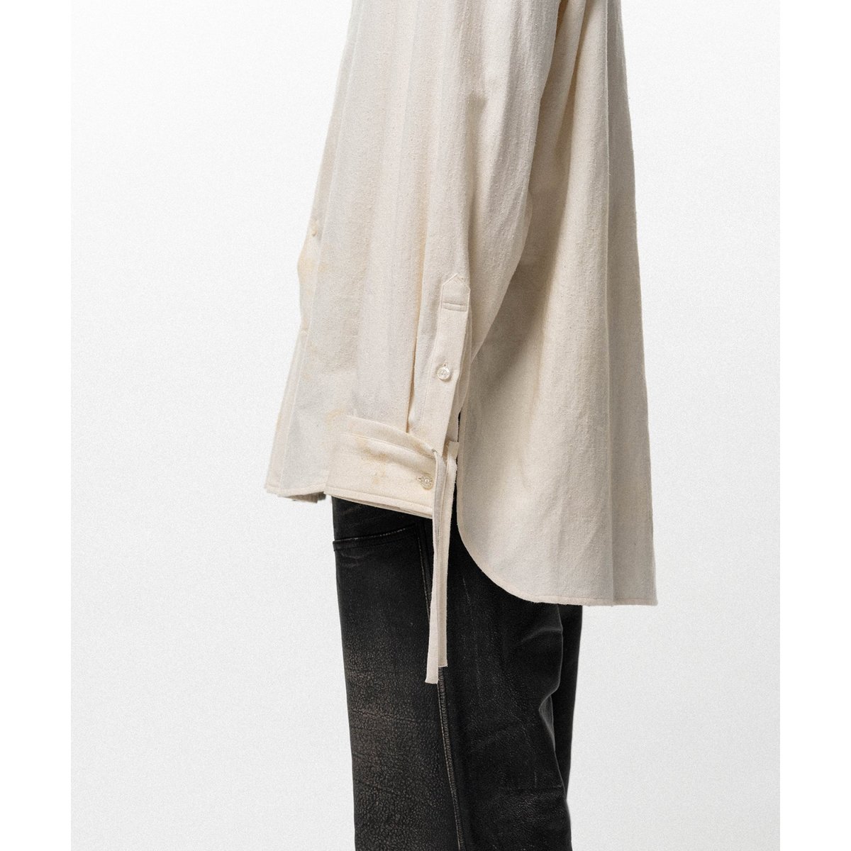 KAMIYA : Ash Fade Drawstring Cuff Shirt | BIRTH
