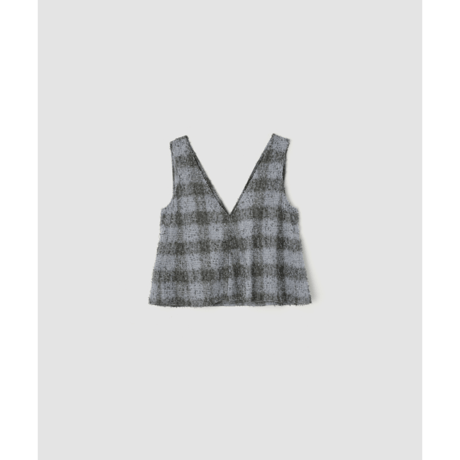 JANE SMITH : COTTON FLANNEL NEEDLE PUNCH V NECK TOPS