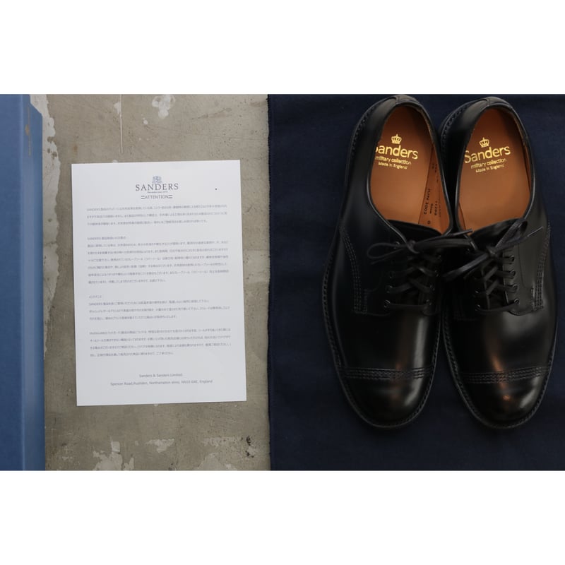 サンダースSanders Military Derby Shoe GB 6 Sanders サンダース Military Derby Shoe Black 1128B ミリタリー