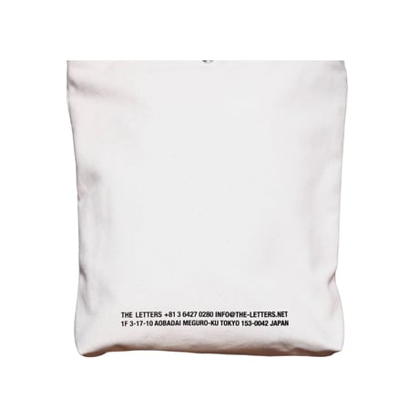 The Letters: STRAP TOTE BAG -COTTON CANVAS-