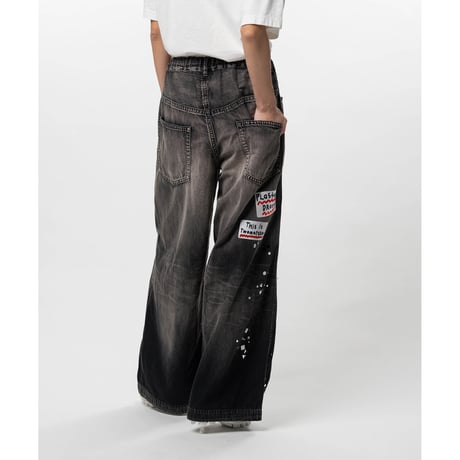 Maison MIHARA YASUHIRO : Embellished Sticker Denim Pants