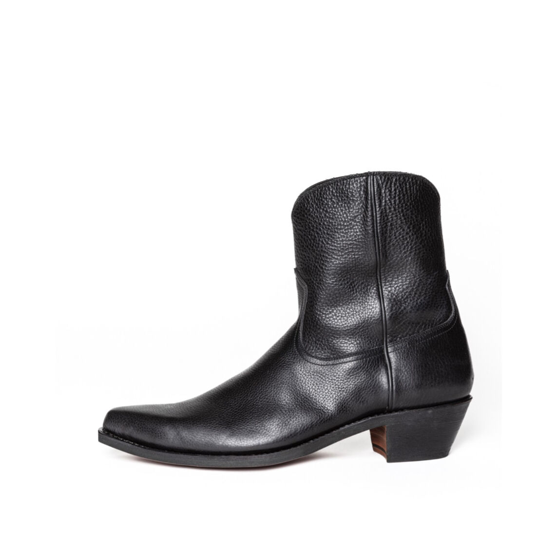 The Letters : WESTERN SIDE ZIP BOOTS -COW HIDE- The Letters : WESTERN SIDE ZIP BOOTS -COW HIDE-