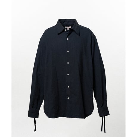 KAMIYA : Ash Fade Drawstring Cuff Shirt