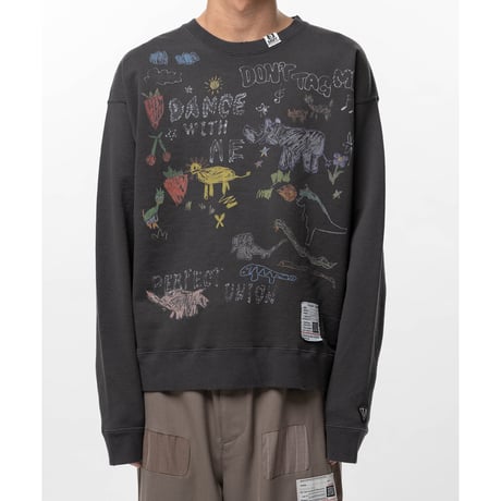 Maison MIHARA YASUHIRO : Kids Doodle Printed Sweatshirt