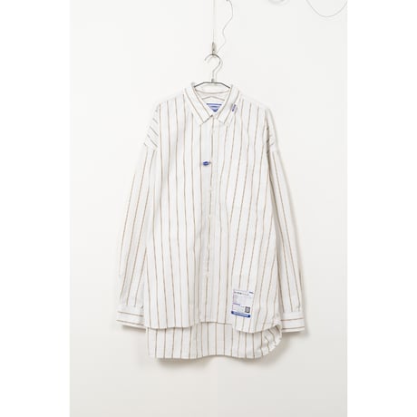 in・stru(men-tal).MIHARA YASUHIRO :COTTON HIGH DENSITY STRIPE LS SHIRTS