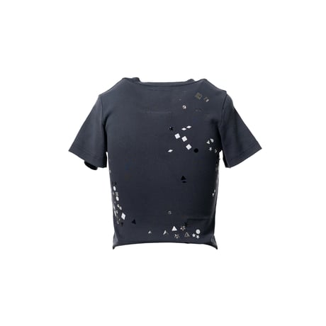 Maison MIHARA YASUHIRO : Embellished Sticker Mini T-shirt