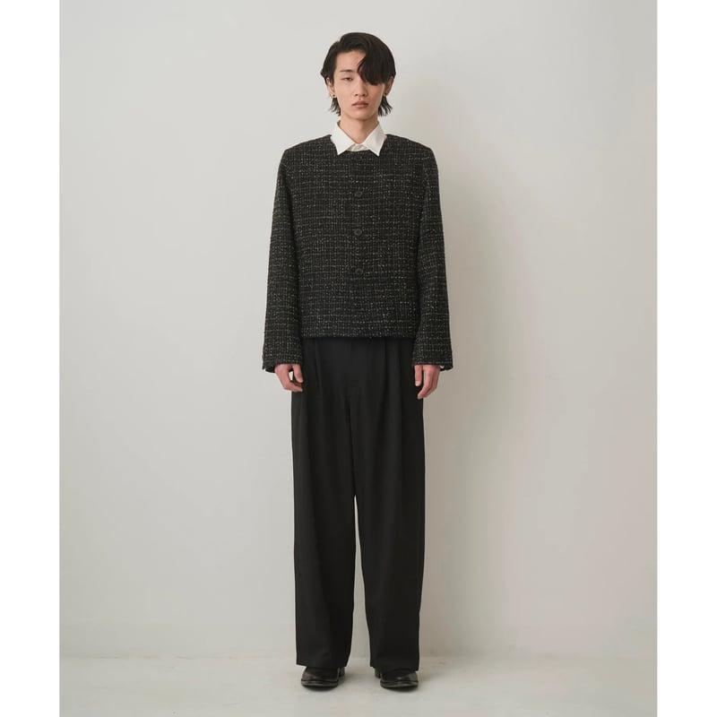 ジャケット・アウター JUHA FANCY TWEED NO-COLLAR JACKET 25AW 4 JUHA FANCY TWEED NO-COLLAR JACKET 25AW 4