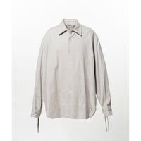 KAMIYA : Ash Fade Drawstring Cuff Shirt
