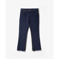 Name. : WASHED TWO SIDES DENIM FLARE PANTS