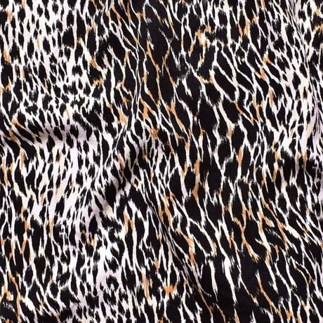 MINEDENIM : Leopard Open Collar SH