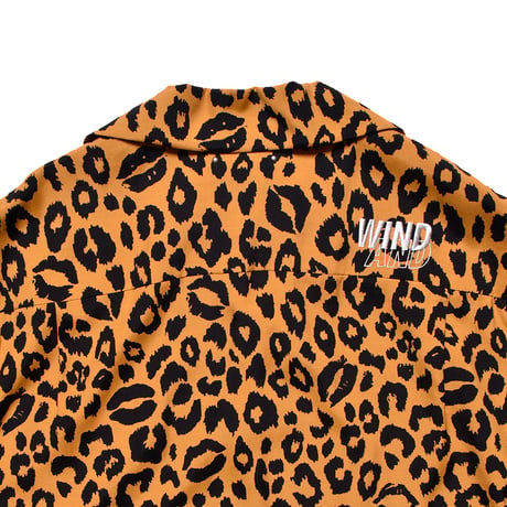 WIND AND SEA×MINEDENIM ：Lips Leopard Print Open Collar SH