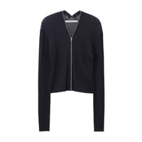 JOHN LAWRENCE SULLIVAN : ZIP-UP KNIT CARDIGAN