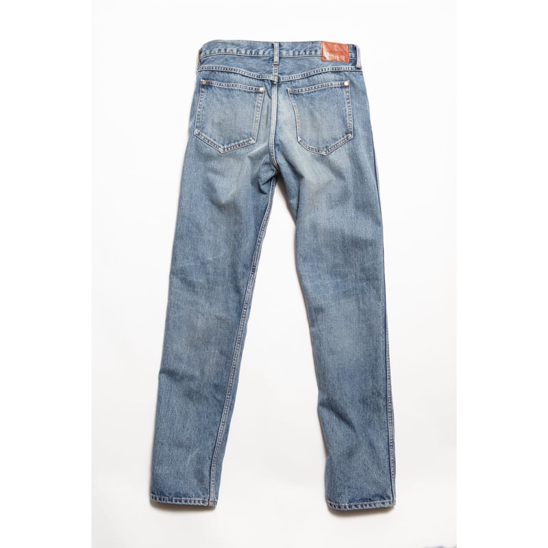 The Letters: 5POCKET TAPERED PANTS - USED WASHE