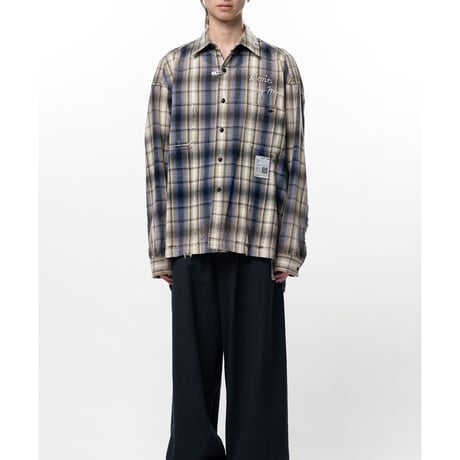 Maison MIHARA YASUHIRO : VINTAGE LIKE CHECK L/S SHIRTS