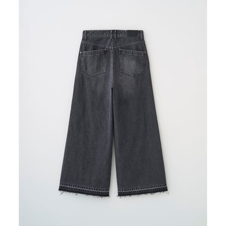 JUHA:DAMAGE WIDE DENIM PANTS