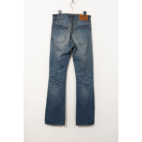 KAMIYA : Distressed Slim Bootcut Jeans