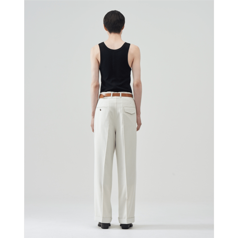 BED j.w FORD : COTTON SILK PILLING WIDE TROUSER