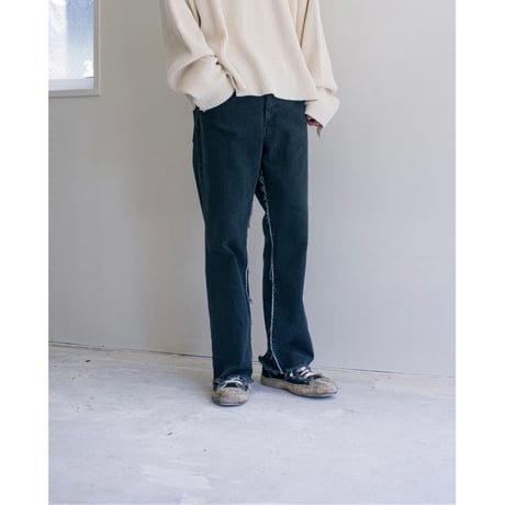 Name. : WASHED TWO SIDES DENIM FLARE PANTS