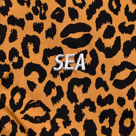 WIND AND SEA×MINEDENIM ：Lips Leopard Print Open Collar SH