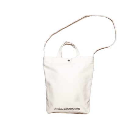 The Letters: STRAP TOTE BAG -COTTON CANVAS-