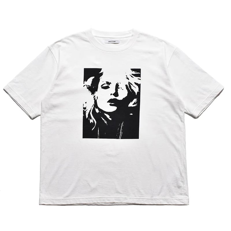 トップス MINEDENIM Monochrome Two tone Face MINEDENIM : Monochrome Two tone Face Crewneck T
