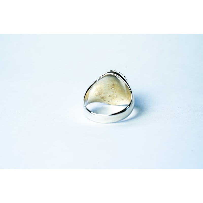 WAKAN SILVER SMITH : R-034 ホワイトターコイズ付きオーバル WAKAN SILVER SMITH : R-034 ホワイトターコイズ付きオーバル