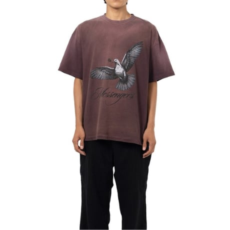 KAMIYA : "Messenger Pigeon” Distressed T-shirt