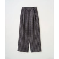 JUHA : 2TUCK WIDE SUMMER TWEED PANTS