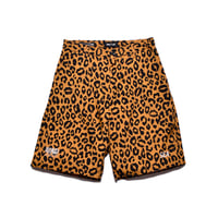 WIND AND SEA×MINEDENIM ：Lips Leopard Print Easy Shorts