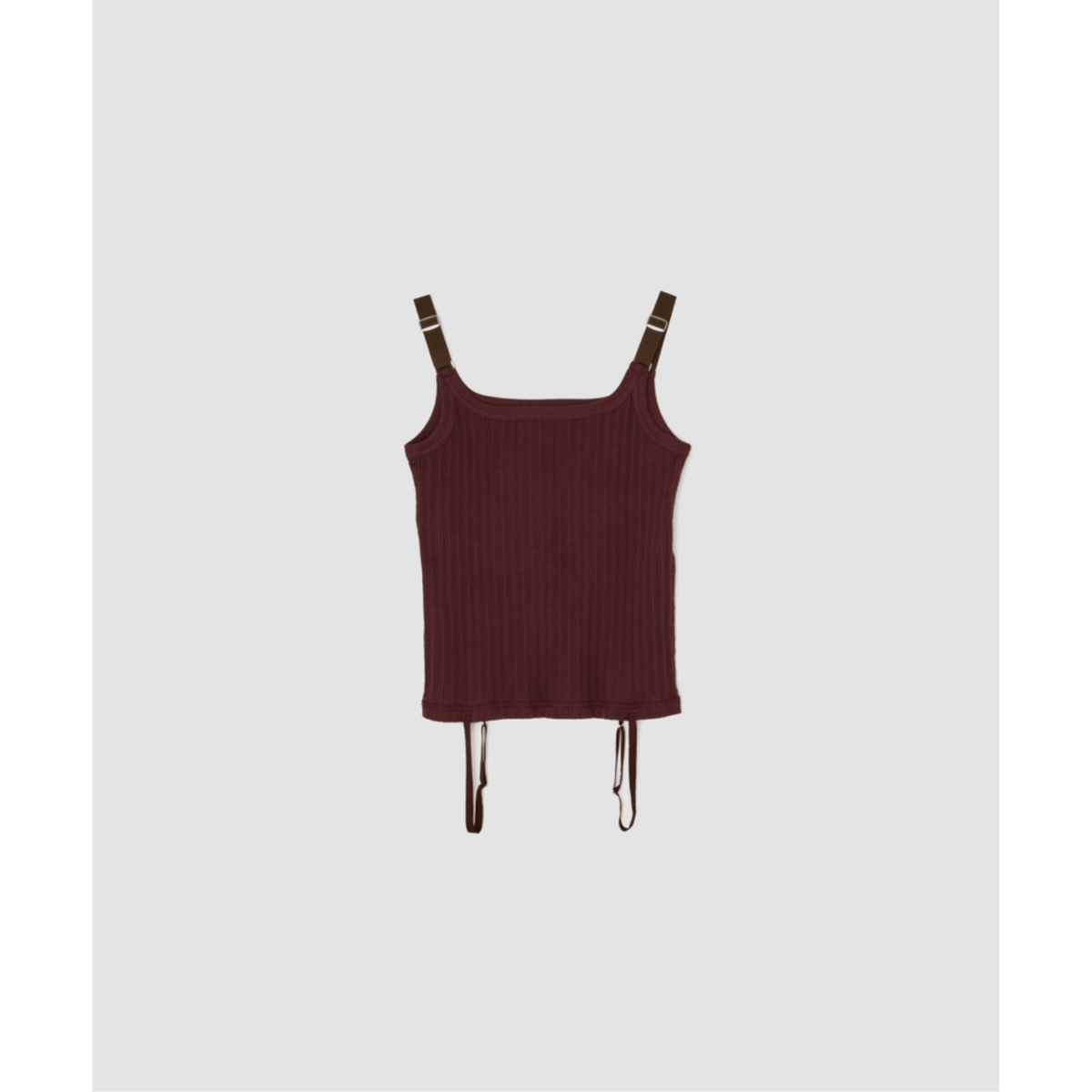 トップス COTTON EYELET RIB UP DOWN CAMISOLE JANE SMITH : COTTON EYELET RIB UP DOWN CAMISOLE