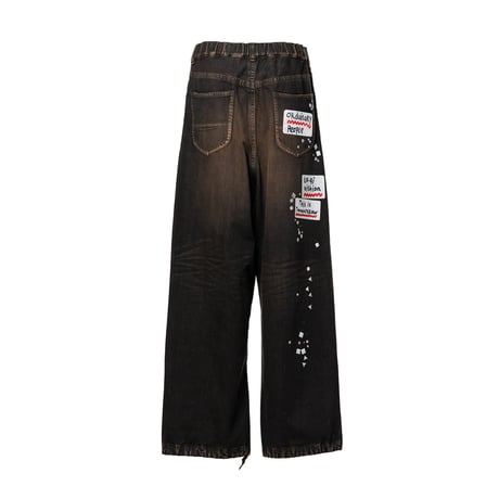 Maison MIHARA YASUHIRO : Embellished Sticker Denim Pants