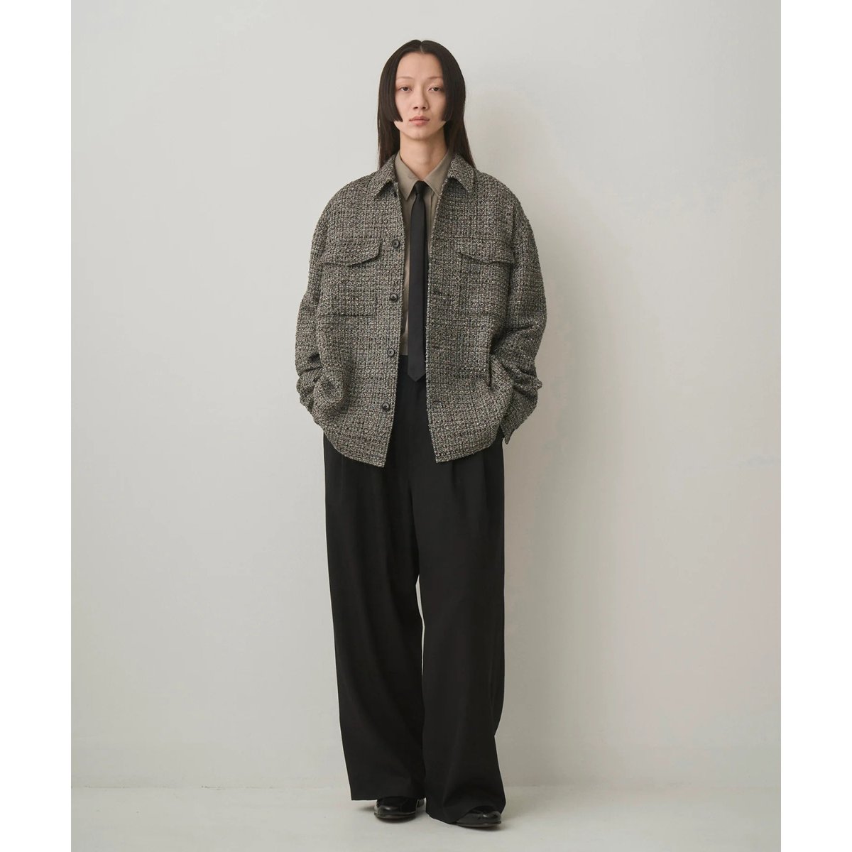 JUHA : FANCY TWEED SHIRT JACKET | BIRTH DAY