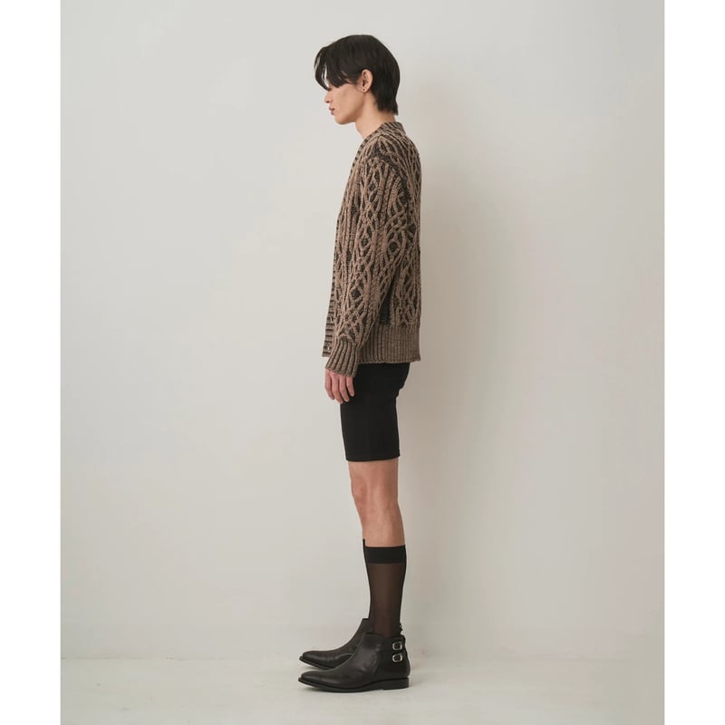 JUHA : DUAL-TONE CABLE CARDIGAN | BIRTH DAY