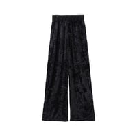 JOHN LAWRENCE SULLIVAN : CRUSHED VELVET WIDE PANTS