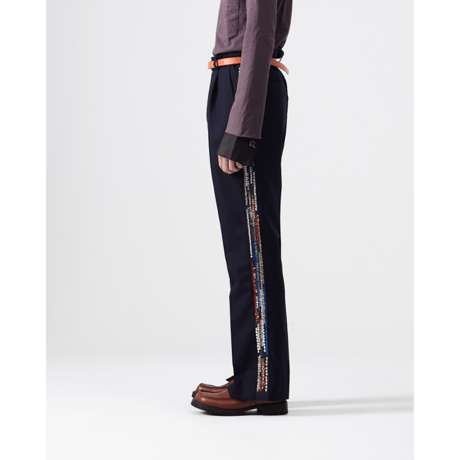 BED j.w. FORD : Glitter Side Stripe Pants
