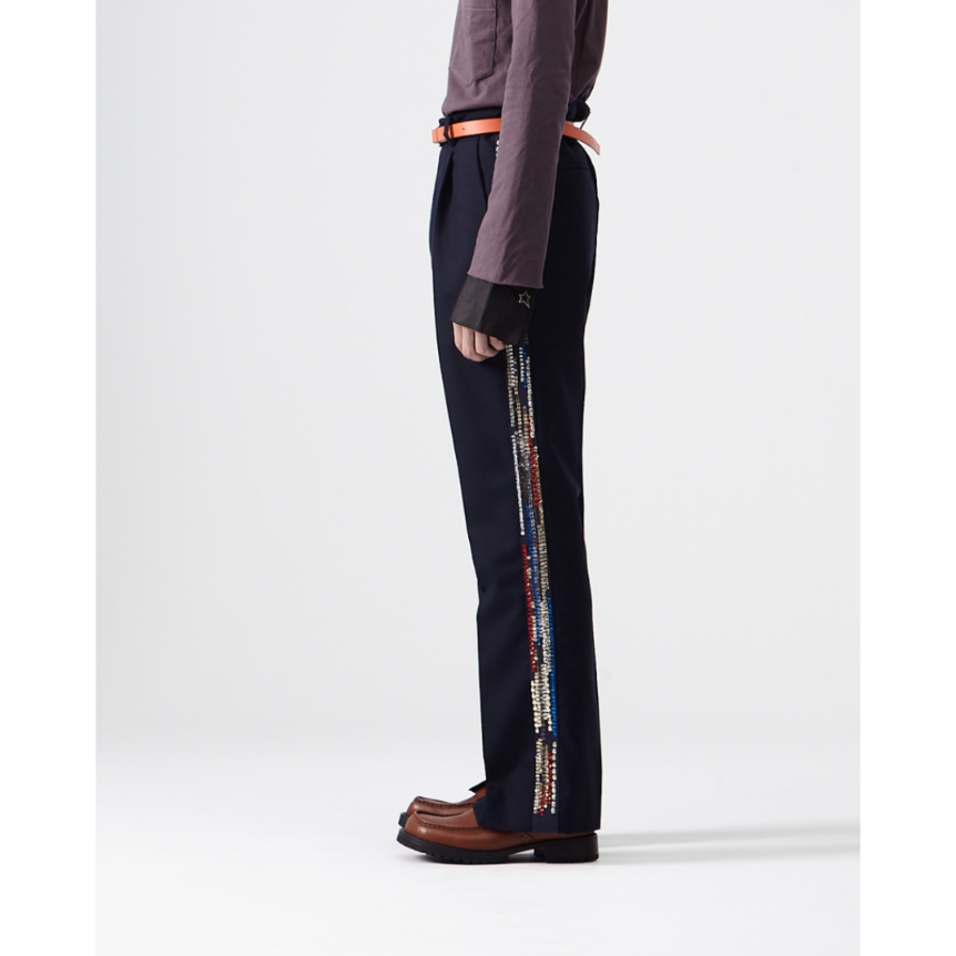 BED j.w. FORD : Glitter Side Stripe Pants | BIR