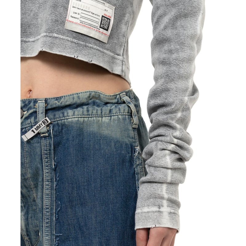 Maison MIHARA YASUHIRO : Bleached Cropped Long