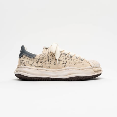 Maison MIHARA YASUHIRO :- BLAKEY - original sole graffiti printed Low-Top sneakers
