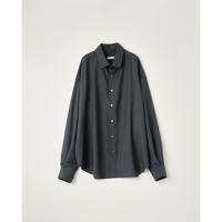 NAME. : WOOL CALM SKIN WIDE SHIRT : CUT-OFF