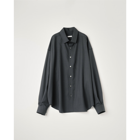 NAME. : WOOL CALM SKIN WIDE SHIRT : CUT-OFF
