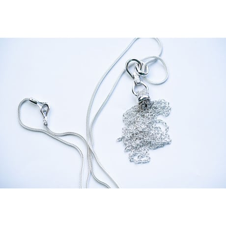 WAKAN SILVER SMITH :  C-037 Tassel necklace(L) + C-034(80cm)