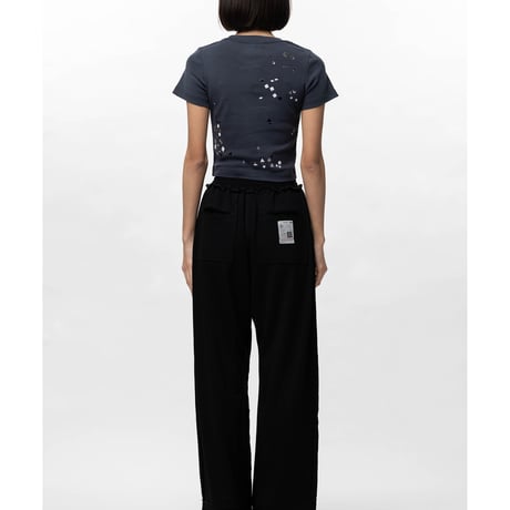Maison MIHARA YASUHIRO : Embellished Sticker Mini T-shirt