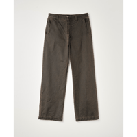NAME. : WAX COATING STRAIGHT TROUSERS : DELTA SHAPE