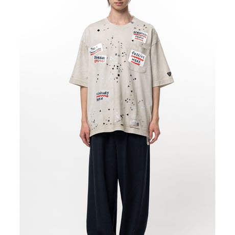 Maison MIHARA YASUHIRO : Embellished Sticker T-shirt