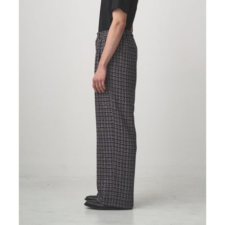 JUHA : 2TUCK WIDE SUMMER TWEED PANTS