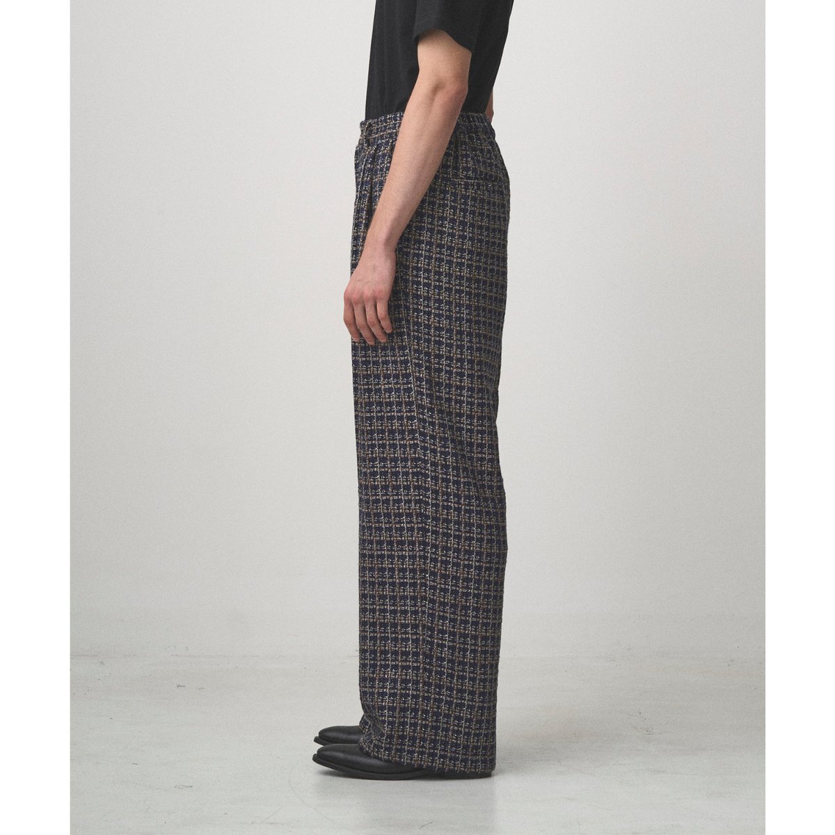 JUHA : 2TUCK WIDE SUMMER TWEED PANTS | BIRTH DAY