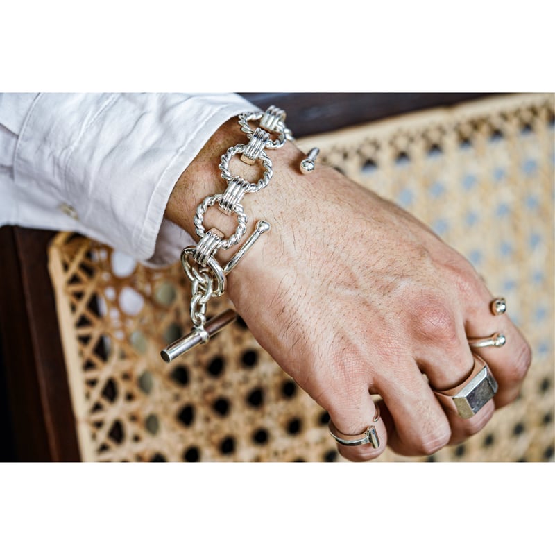 アクセサリー WAKAN SILVER SMITH Double ball bangle WAKAN SILVER SMITH : BN-059 Double ball bangle